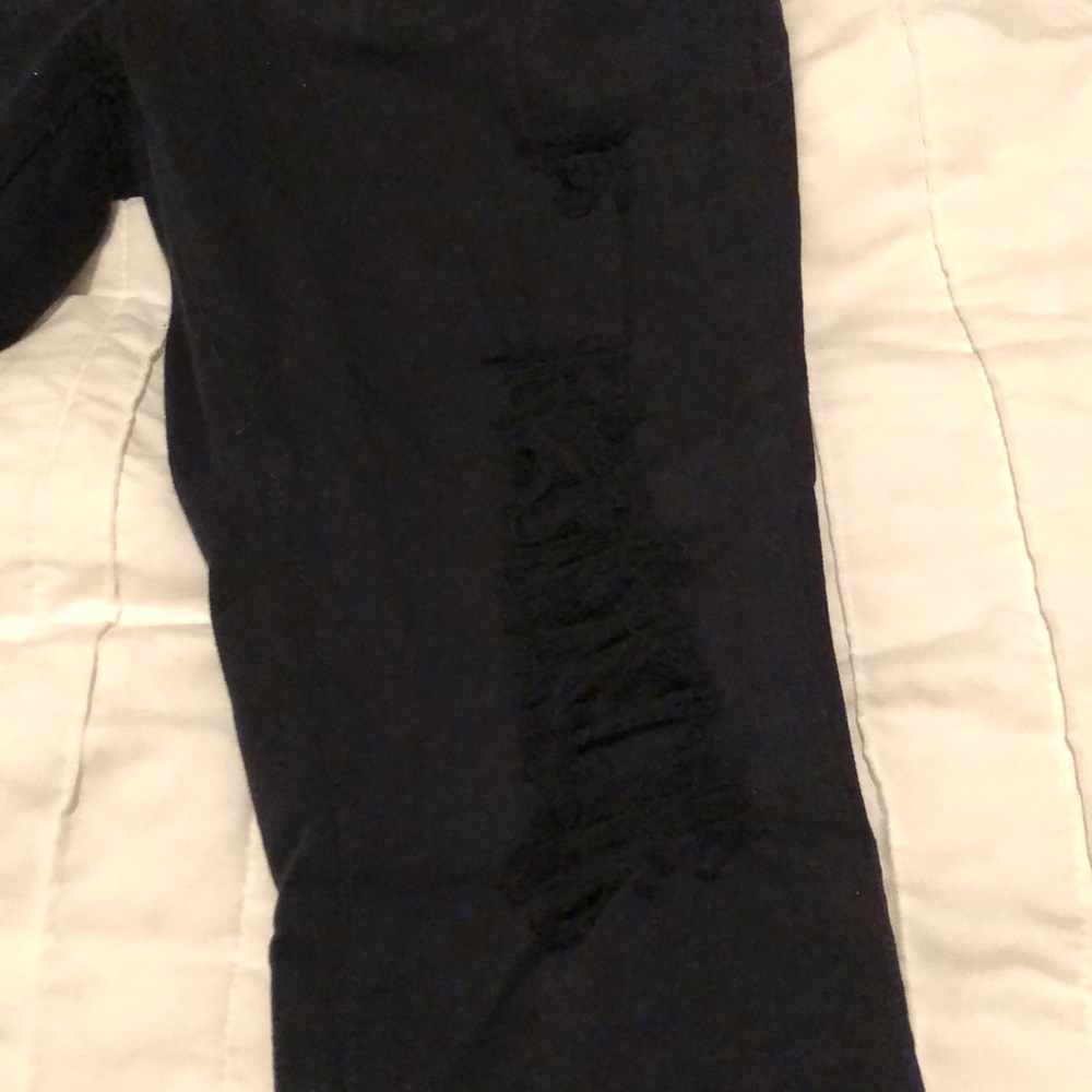 Express black ripped jeans